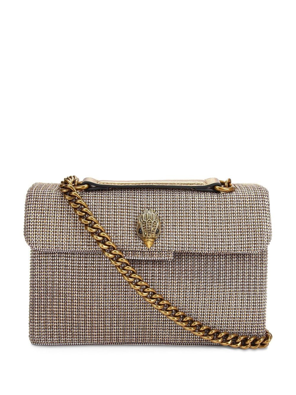 Kurt Geiger London Mini Kensington houndstooth tote bag - Neutrals von Kurt Geiger London