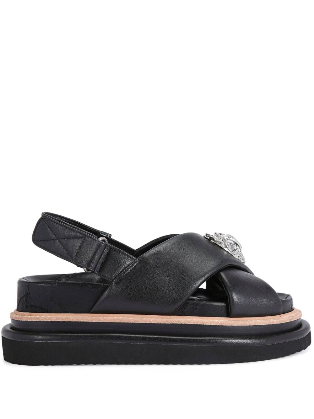 Kurt Geiger London Orson leather sandals - Black von Kurt Geiger London