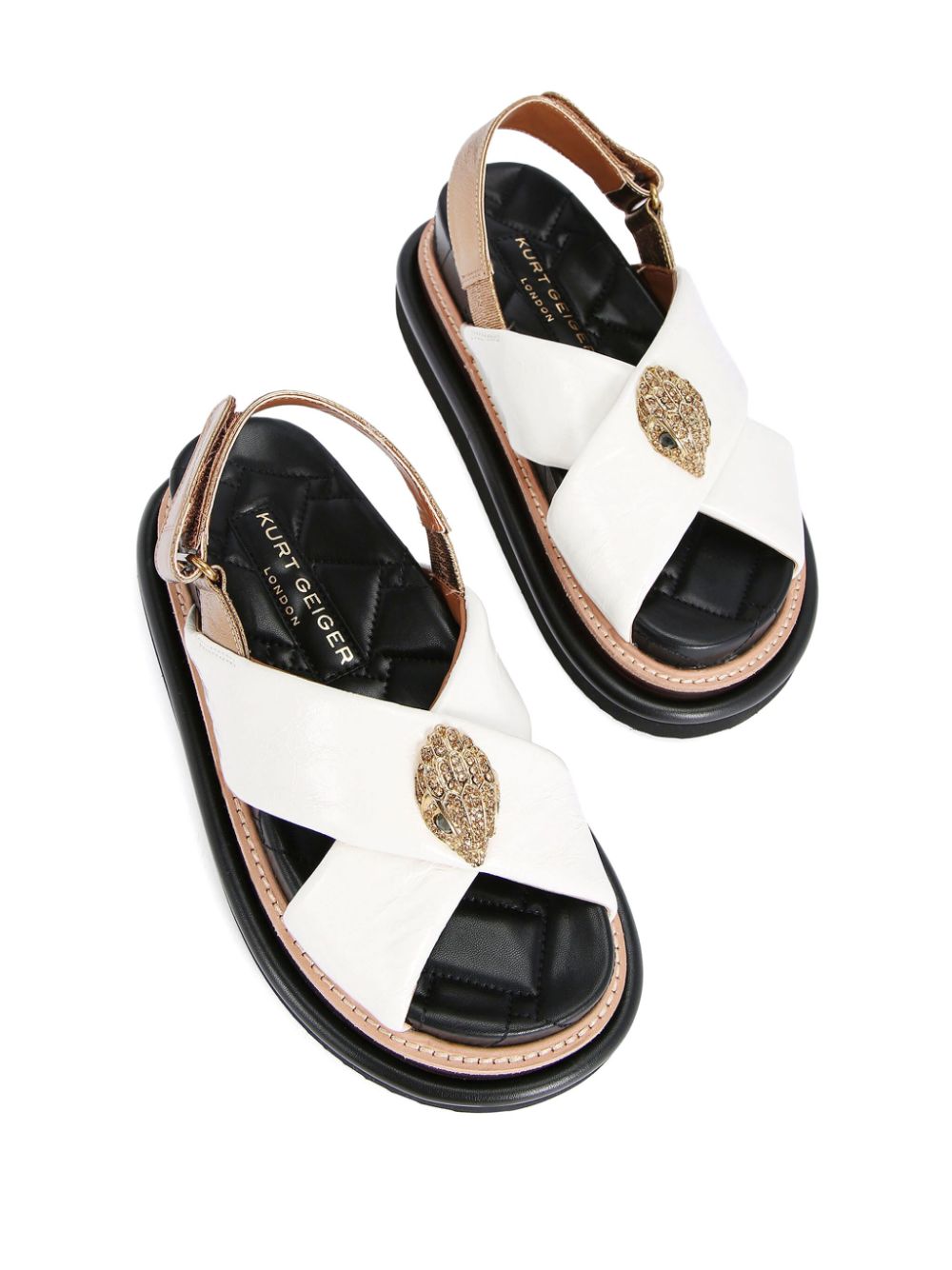 Kurt Geiger London Orson leather sandals - White von Kurt Geiger London