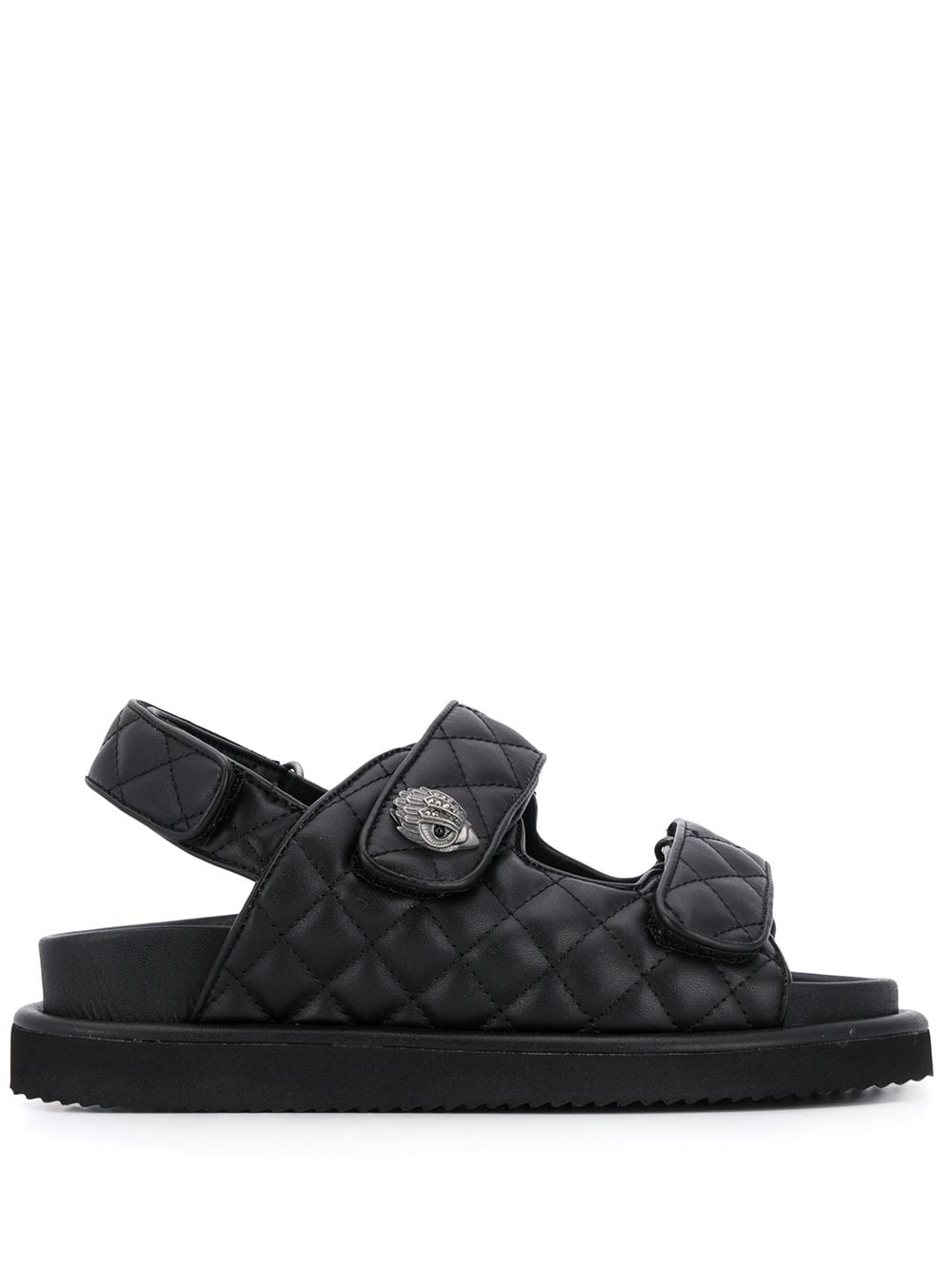 Kurt Geiger London Orson quilted sandals - Black von Kurt Geiger London