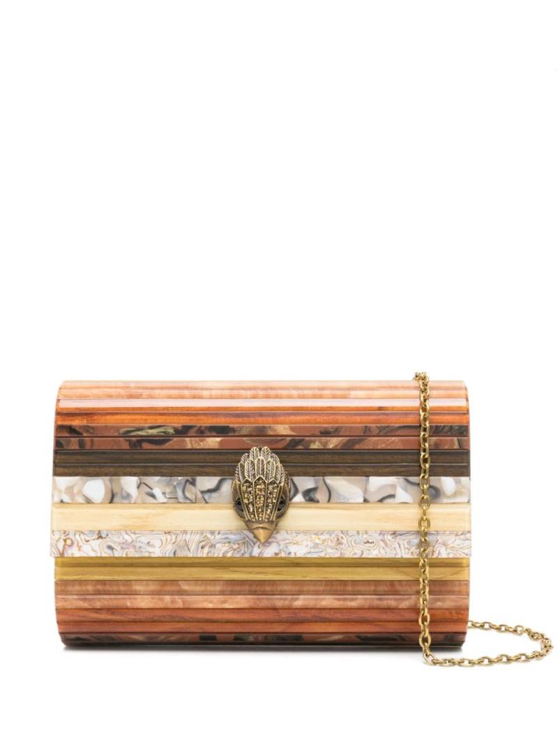 Kurt Geiger London Party Eagle clutch bag - Brown von Kurt Geiger London