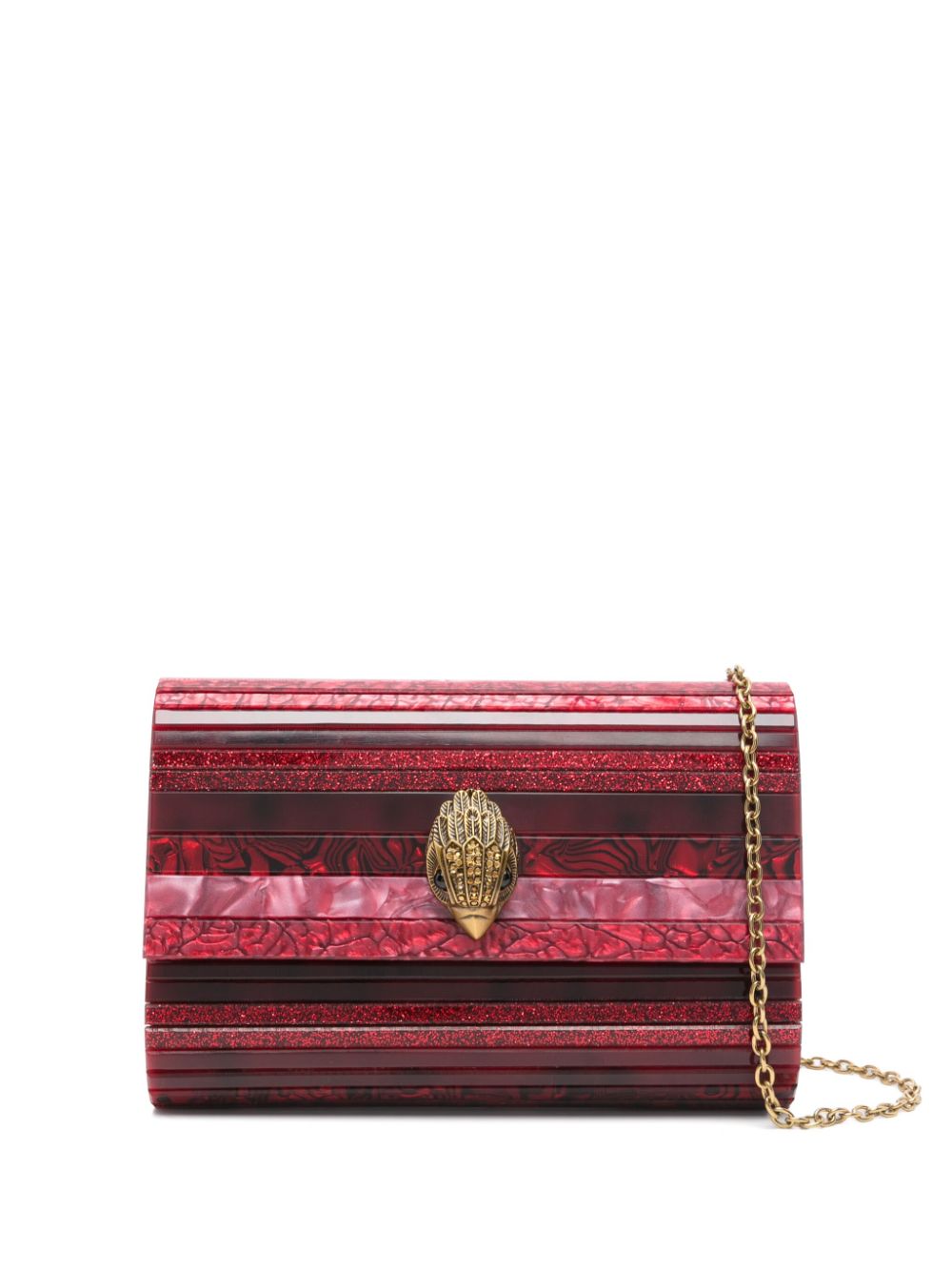 Kurt Geiger London Party Eagle clutch bag - Red von Kurt Geiger London