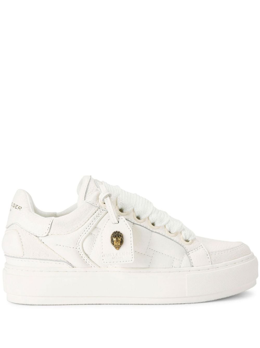 Kurt Geiger London Southbank Tag leather sneakers - White von Kurt Geiger London