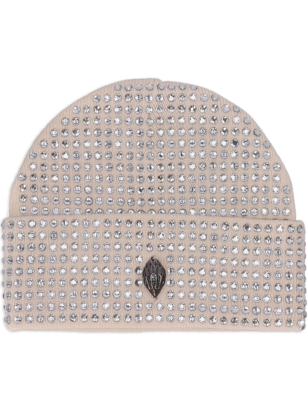 Kurt Geiger London crystal-embellished eagle beanie - Neutrals von Kurt Geiger London