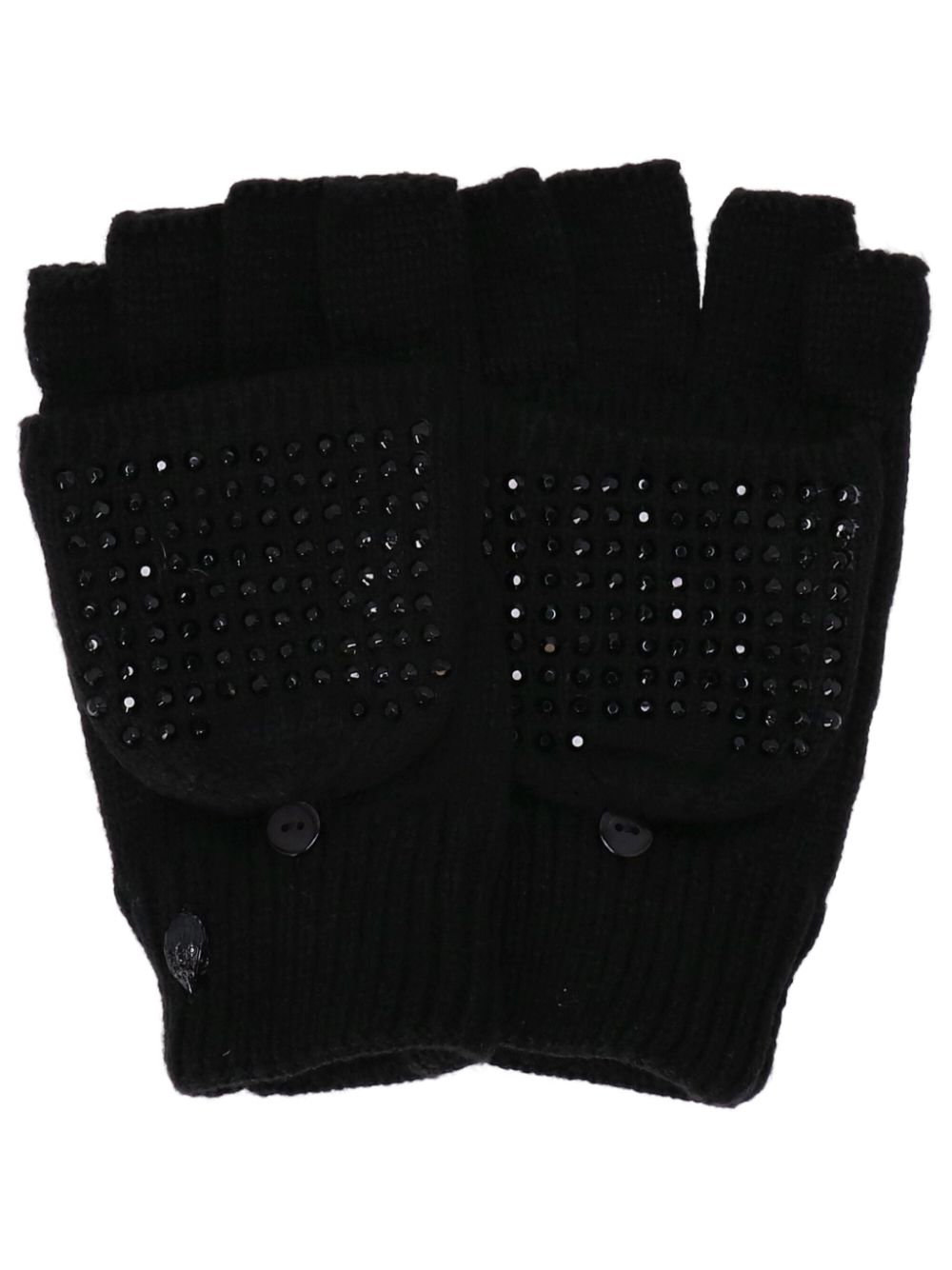 Kurt Geiger London crystal-embellished eagle gloves - Black von Kurt Geiger London