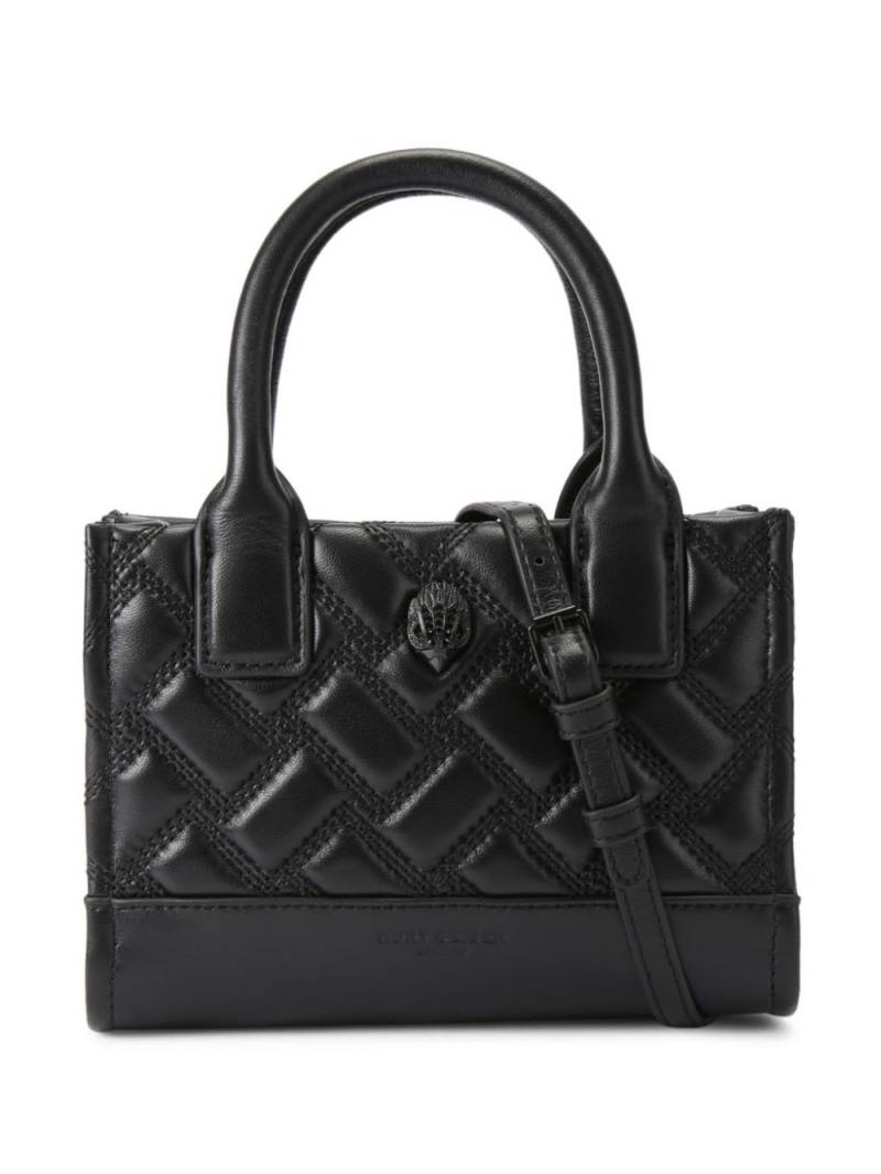 Kurt Geiger London micro Drench leather tote bag - Black von Kurt Geiger London