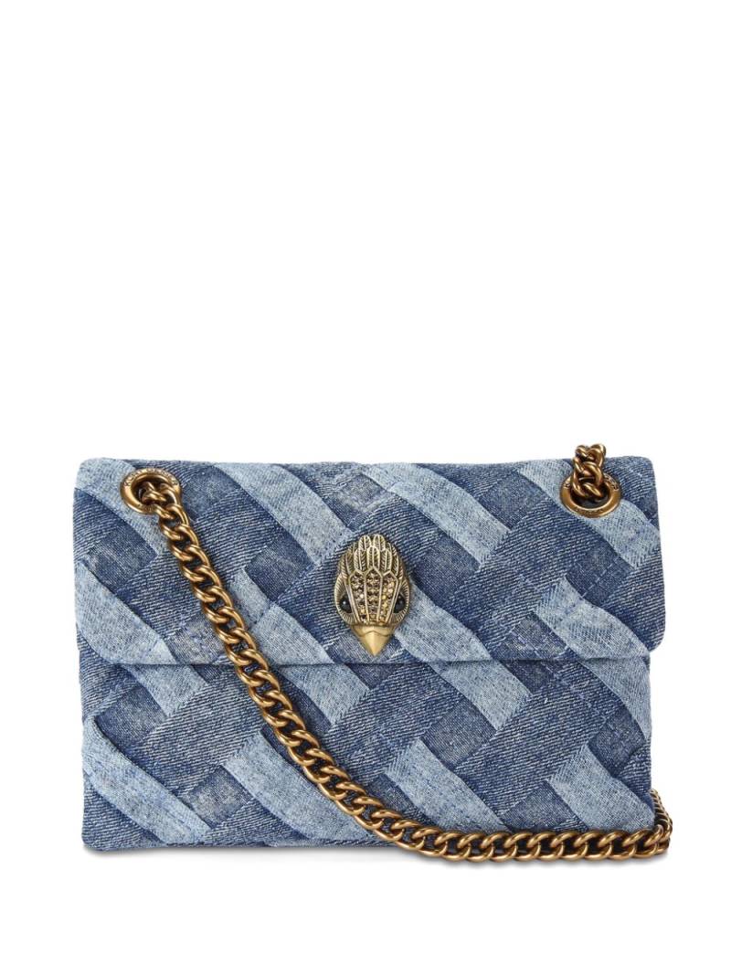 Kurt Geiger London mini Kensington denim shoulder bag - Blue von Kurt Geiger London