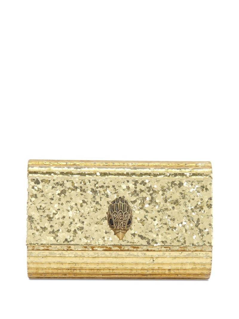 Kurt Geiger London plaque-detail clutch bag - Gold von Kurt Geiger London