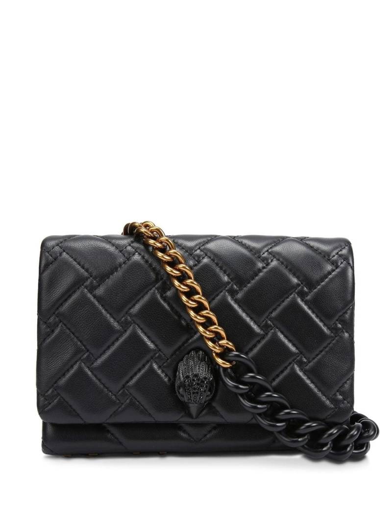 Kurt Geiger London quilted eagle-head clutch bag - Black von Kurt Geiger London