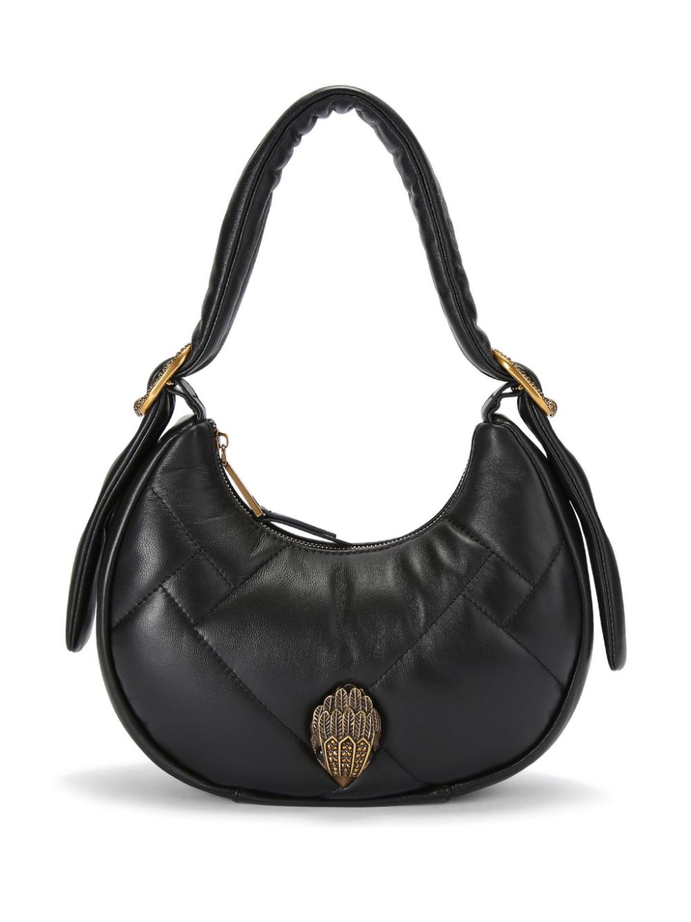 Kurt Geiger London small Kensington Hobo Puff leather shoulder bag - Black von Kurt Geiger London