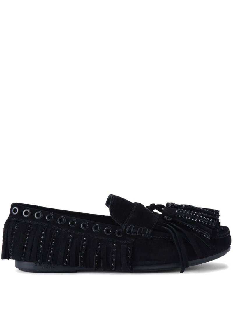 Kurt Geiger London tassel fringe loafers - Black von Kurt Geiger London