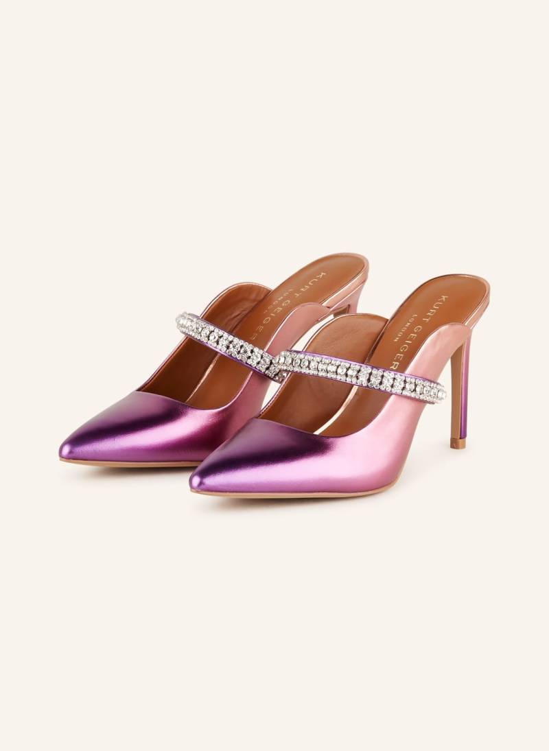 Kurt Geiger Mules Duke Mit Schmucksteinen pink von Kurt Geiger