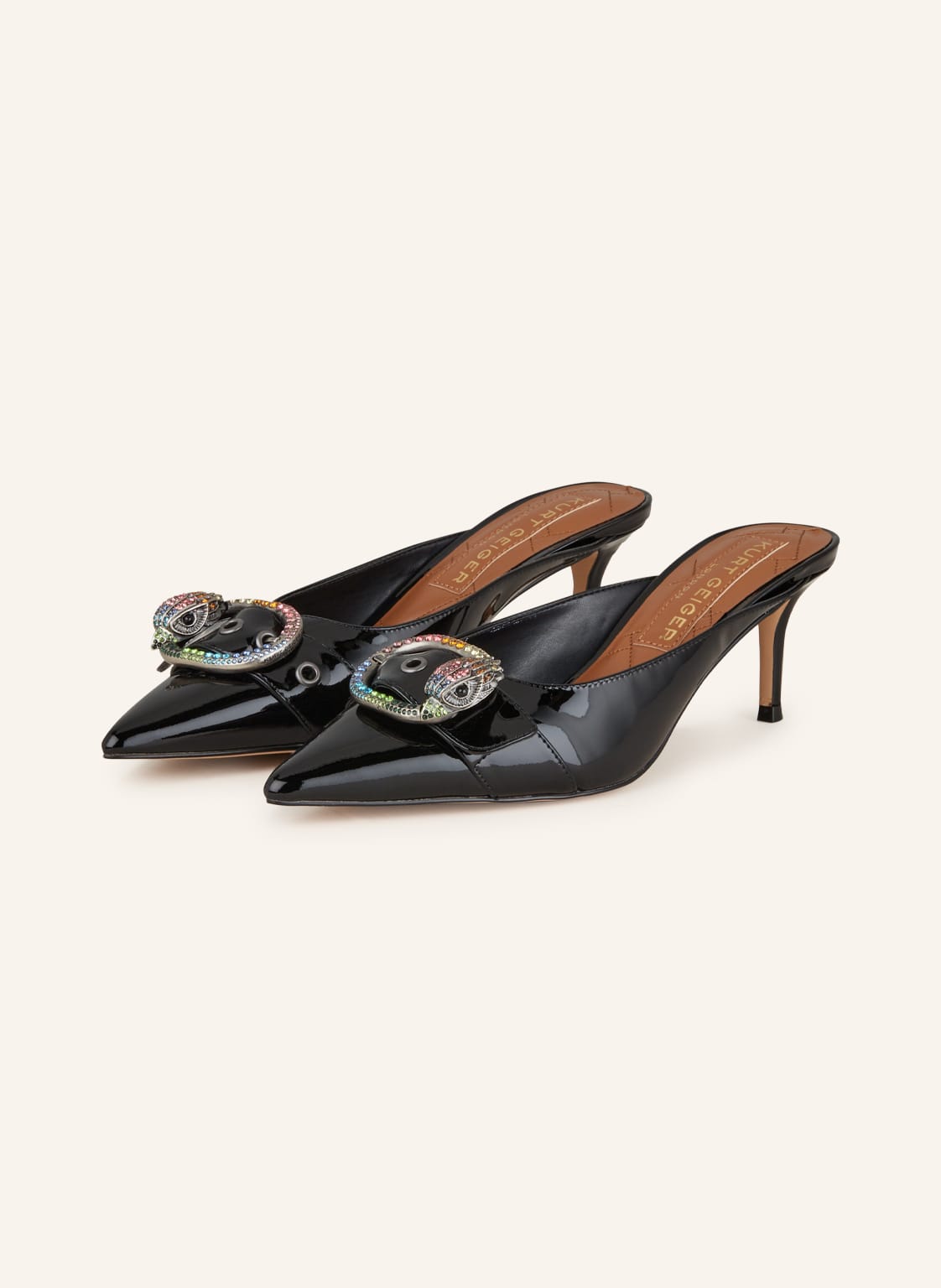 Kurt Geiger Mules Mayfair Mit Schmucksteinen schwarz von Kurt Geiger