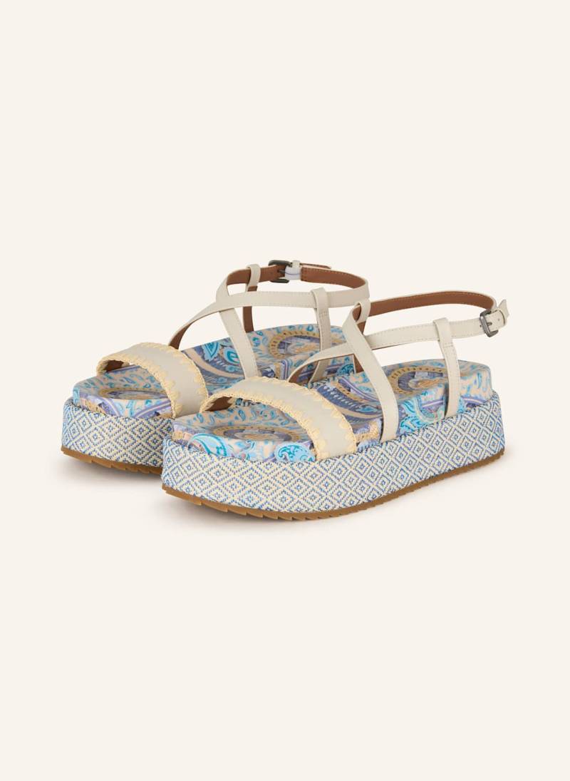 Kurt Geiger Plateau-Sandalen blau von Kurt Geiger