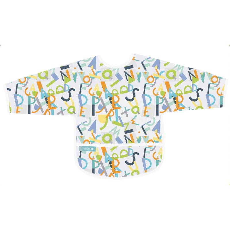 Lätzchen Mit Ärmeln Cleanbib Alphabet Unisex Multicolor ONE SIZE von Kushies