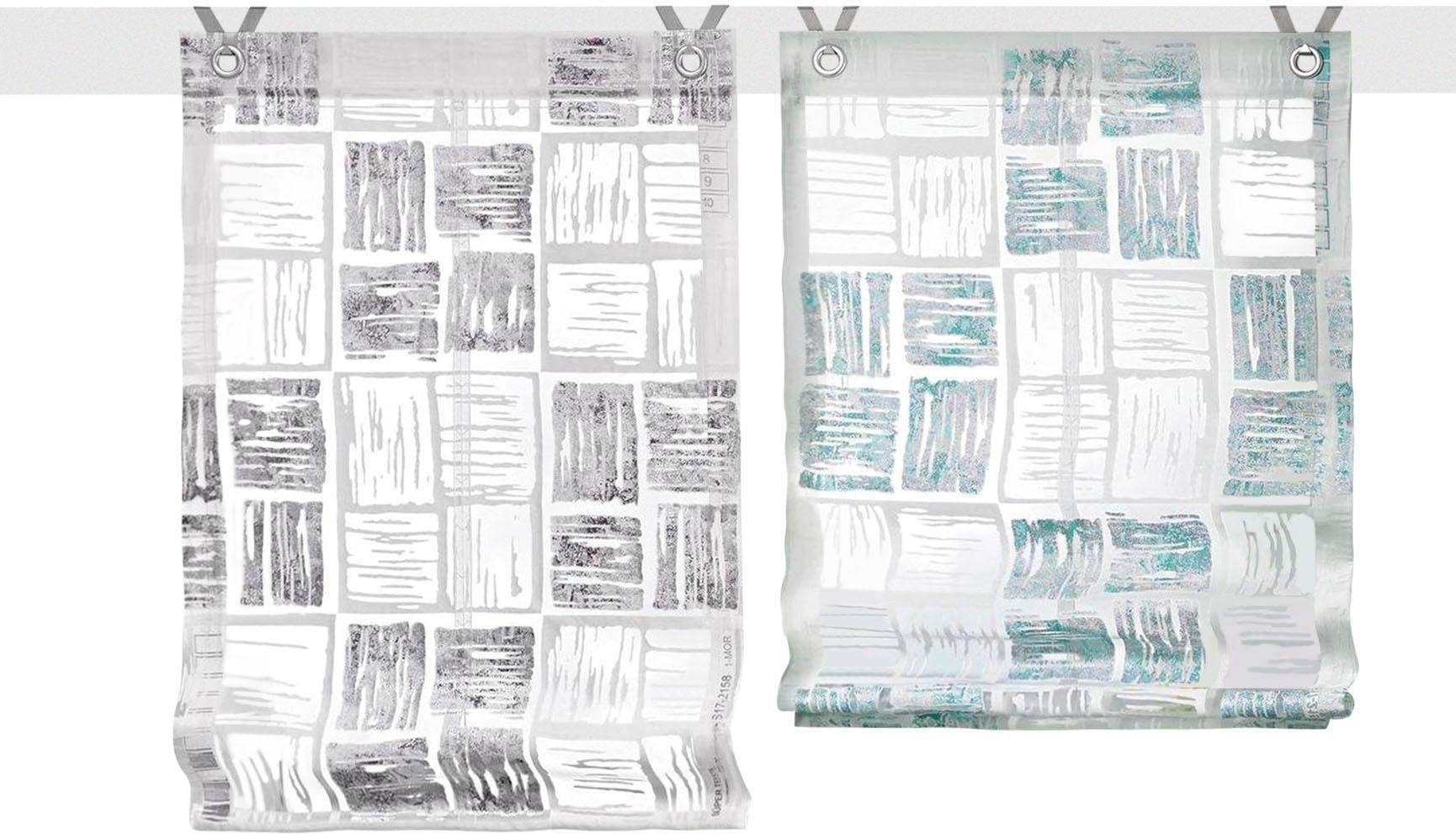 Kutti Raffrollo »Tiziano«, mit Hakenaufhängung, freihängend, transparent, Polyester, Viskose, Hakenaufhängung Kutti Raffrollo »Tiziano«, mit Hakenaufhängung, freihängend, transparent, Polyester, Viskose, Hakenaufhängung von Kutti