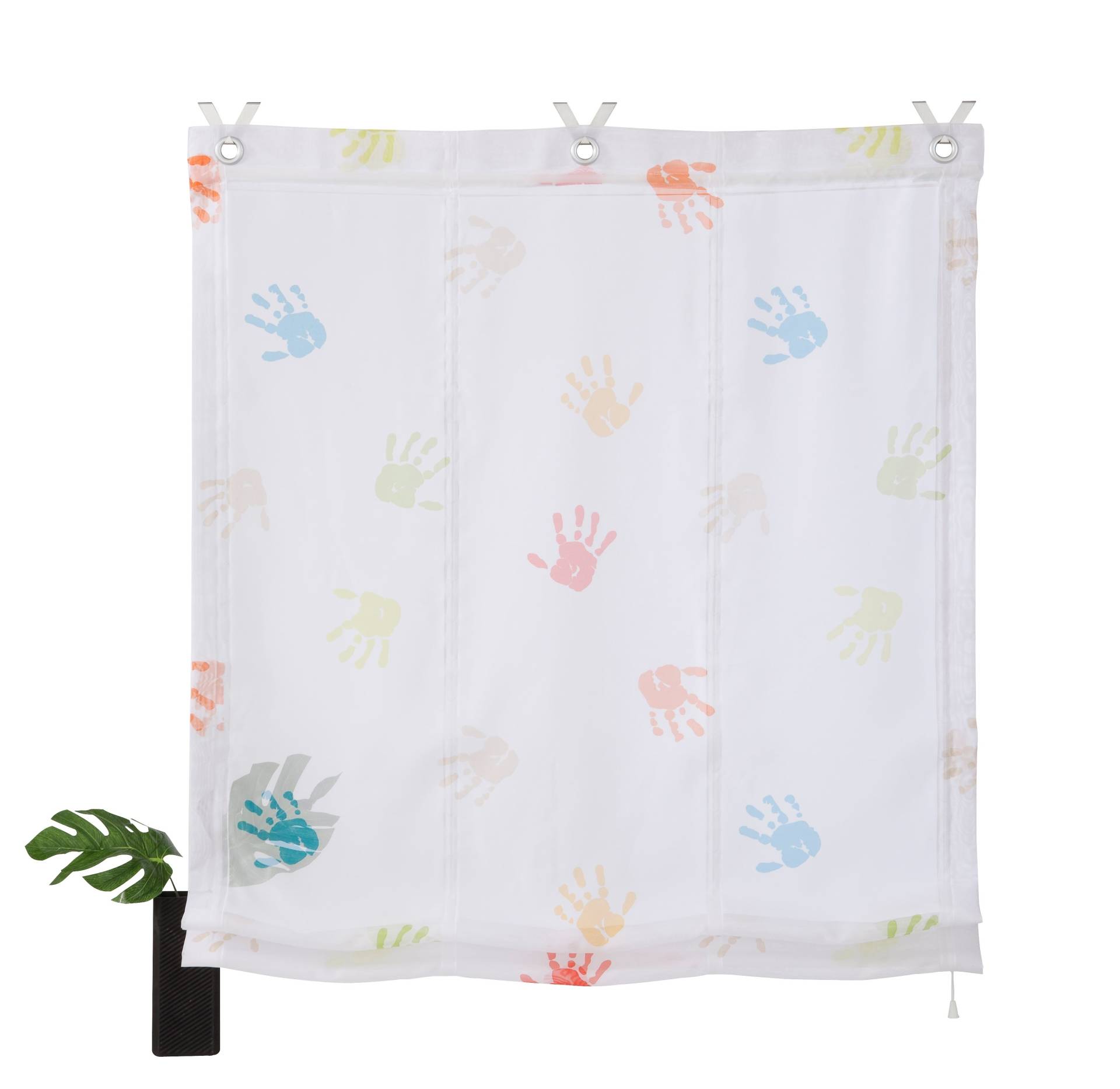 Kutti Raffrollo »Hände«, mit Hakenaufhängung, ohne Bohren, transparent, Polyester, Hakenaufhängung Kutti Raffrollo »Hände«, mit Hakenaufhängung, ohne Bohren, transparent, Polyester, Hakenaufhängung von Kutti
