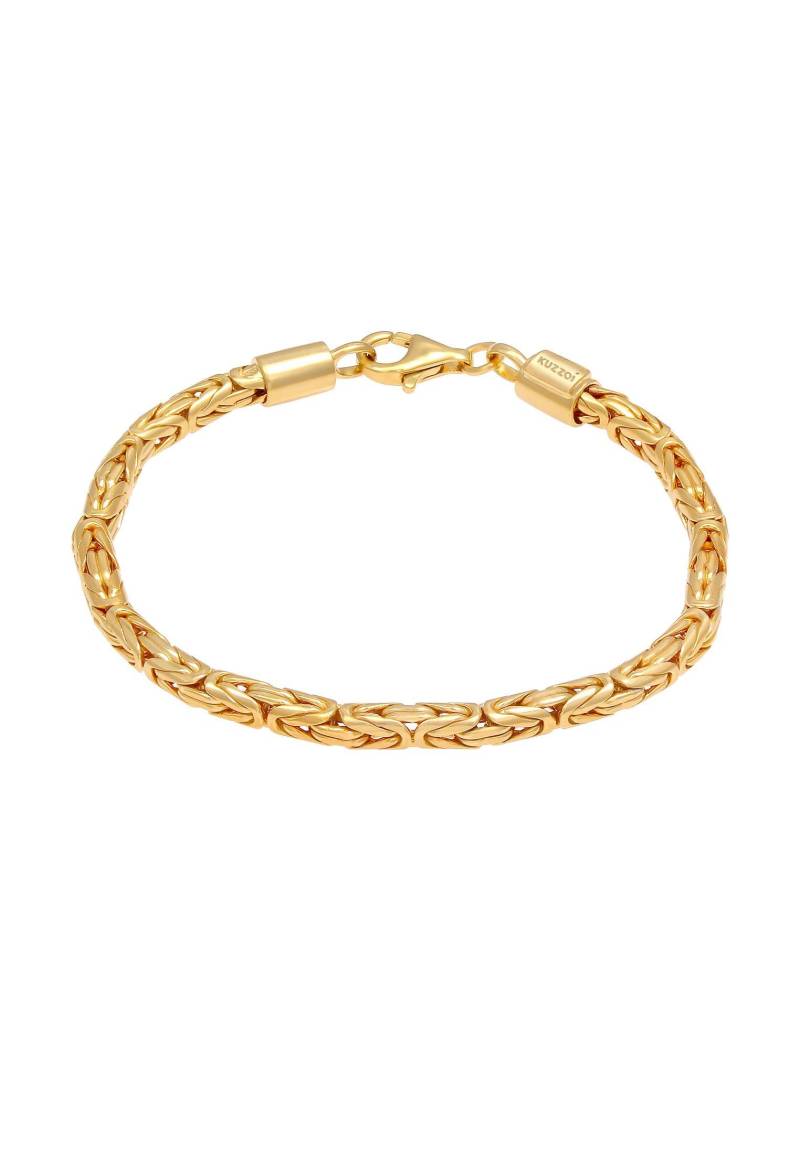 Armband Basic Männer Königskette Robust Massiv Damen Gold 19cm von Kuzzoi