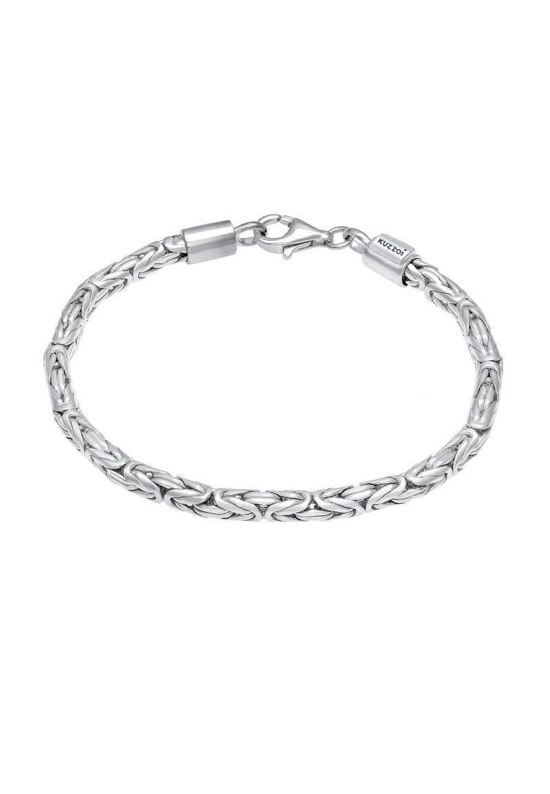 Armband Basic Männer Königskette Robust Massiv Damen Silber 23cm von Kuzzoi