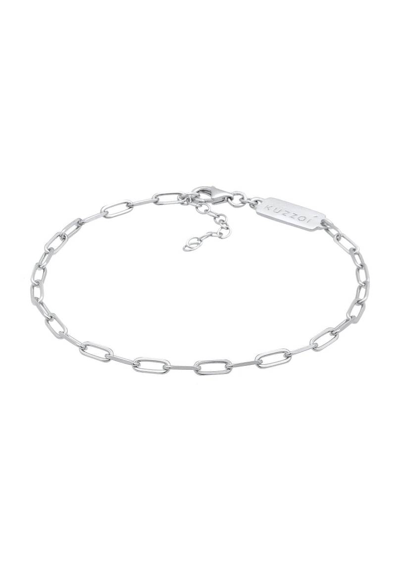 Armband Gliederkette Oval 925 Silber Damen Silber 19cm von Kuzzoi