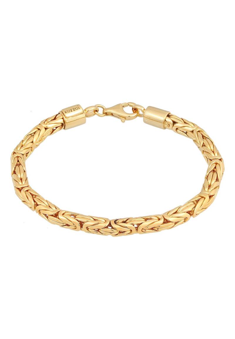 Armband Königskette Rund 925 Silber Damen Gold 19cm von Kuzzoi