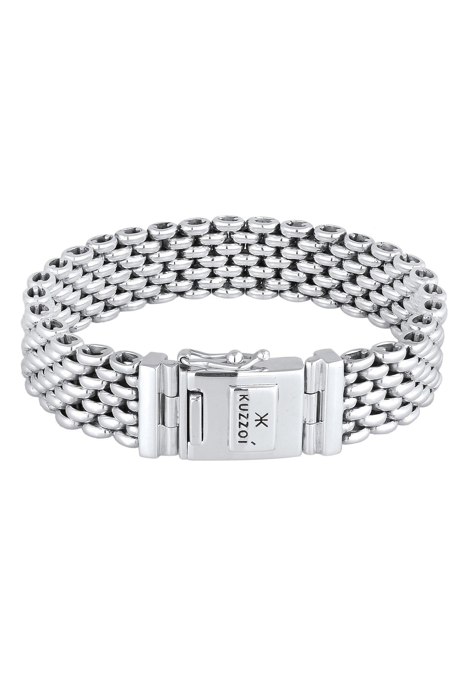 Armband Robust Kastenverschluss Damen Silber 23cm von Kuzzoi