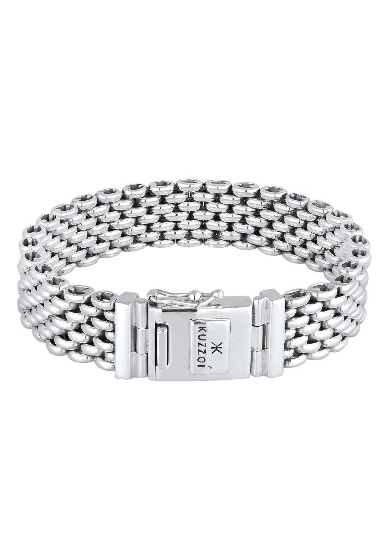 Armband Robust Kastenverschluss Damen Silber 23cm von Kuzzoi