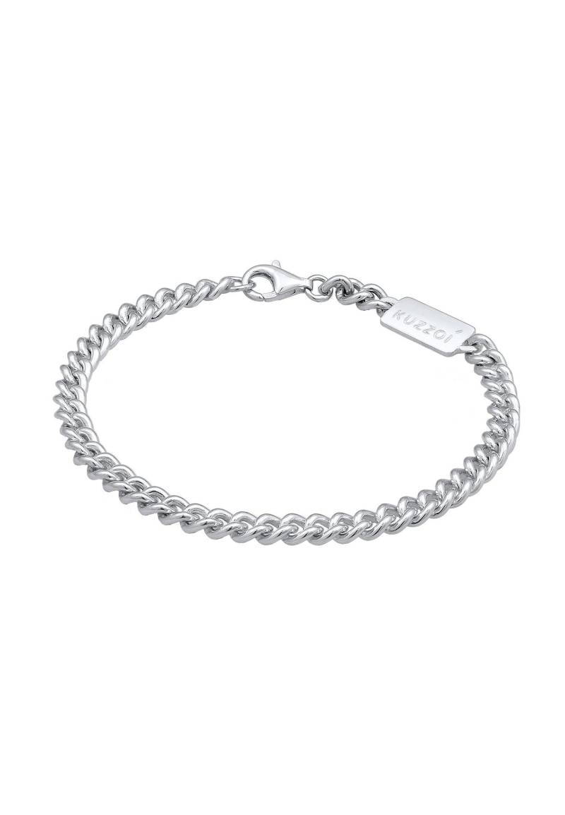 Armband Rundpanzer Massiv 925 Silber Damen Silber 19cm von Kuzzoi