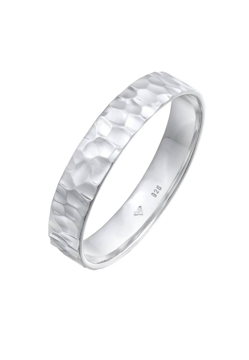 Ring Bandring Freundschaftsring 925 Silber Damen Silber 56mm von Kuzzoi