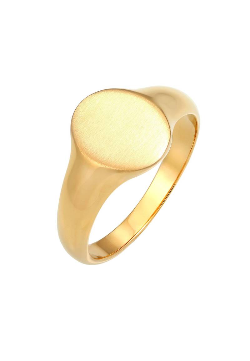 Ring Basic Cool Siegelring Matt Damen Gold 54mm von Kuzzoi