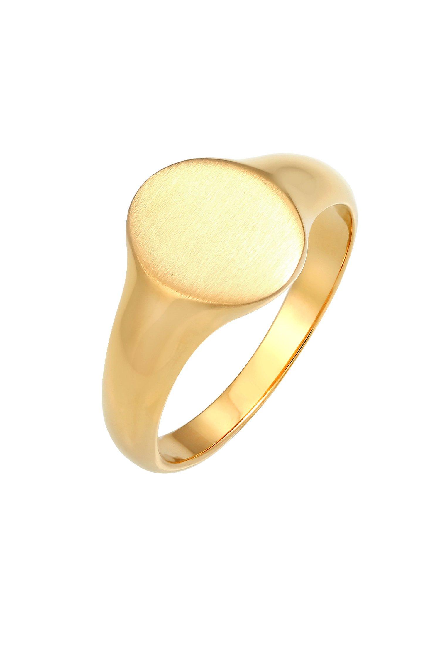 Ring Basic Cool Siegelring Matt Damen Gold 66mm von Kuzzoi