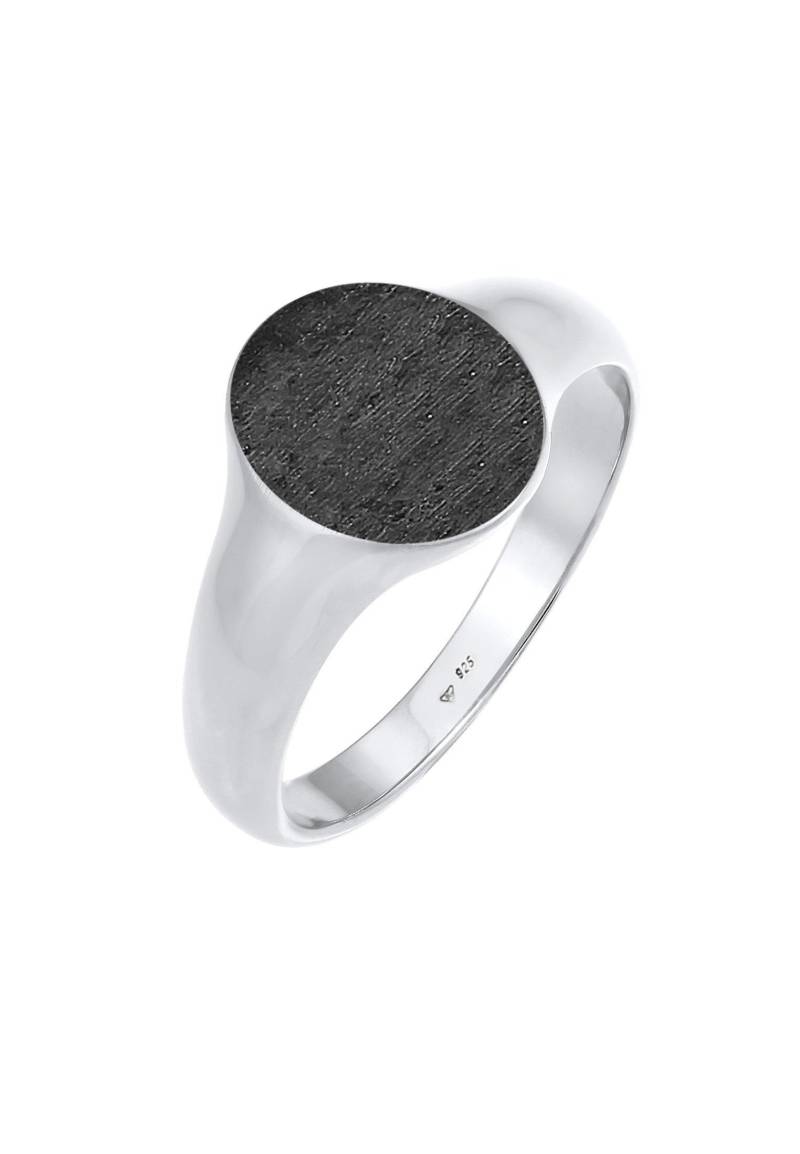 Ring Basic Cool Siegelring Matt Damen Schwarz 60mm von Kuzzoi