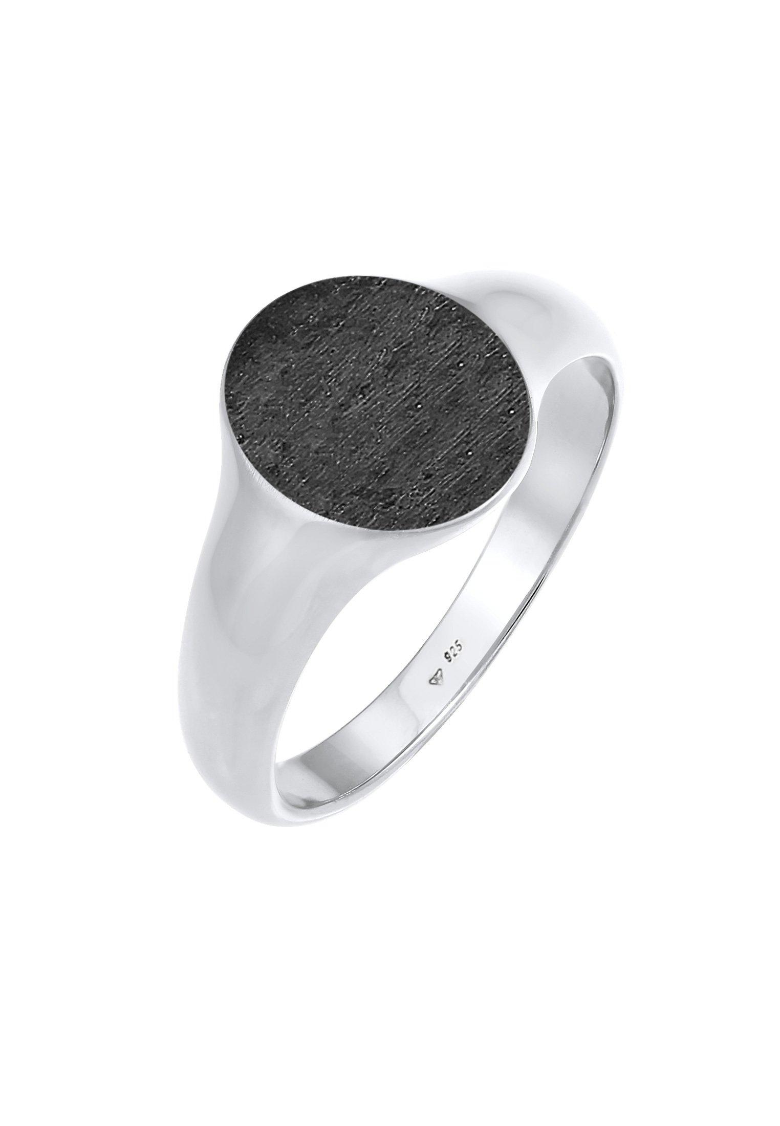 Ring Basic Cool Siegelring Matt Damen Schwarz 62mm von Kuzzoi