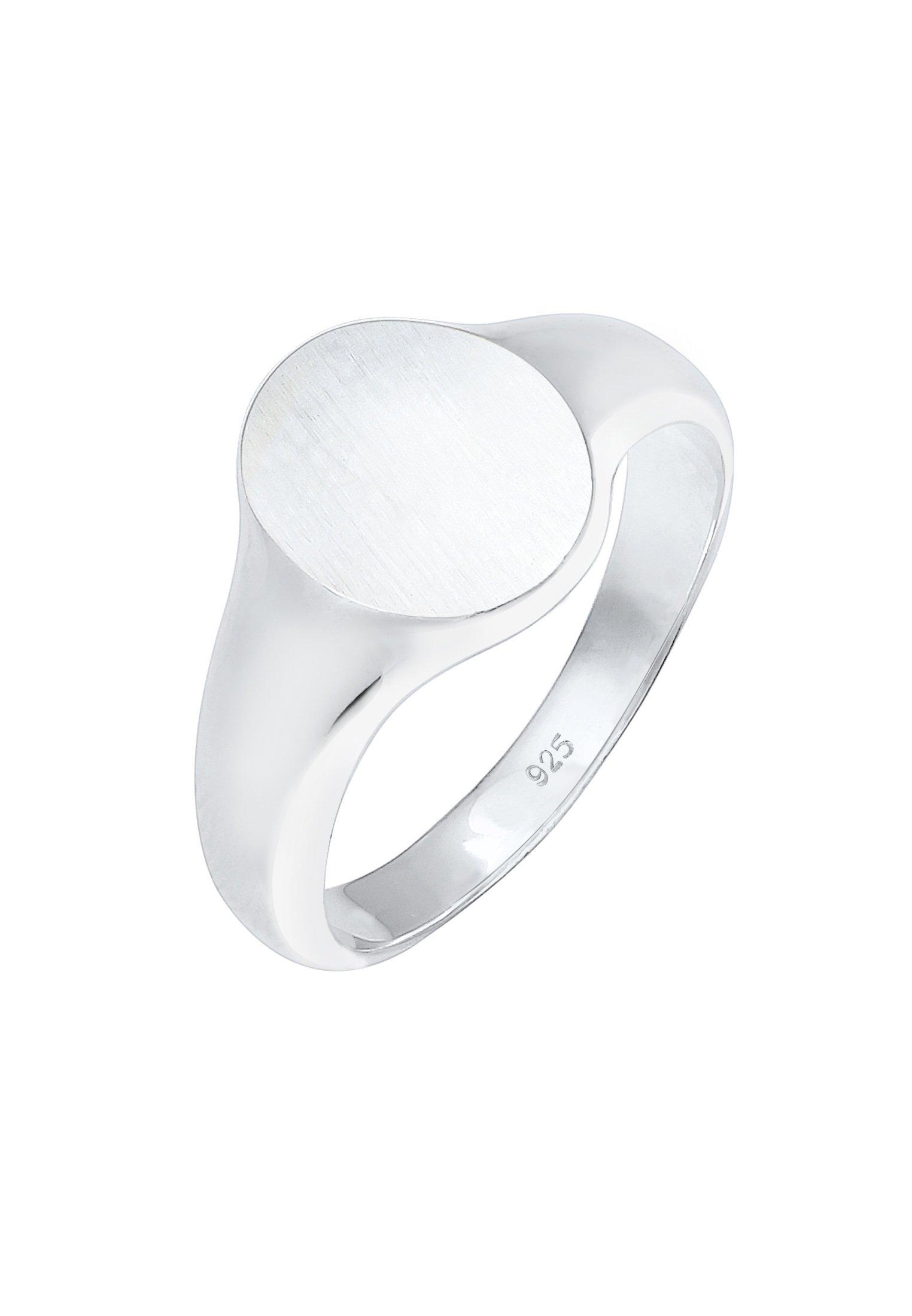 Ring Basic Cool Siegelring Matt Damen Silber 54mm von Kuzzoi