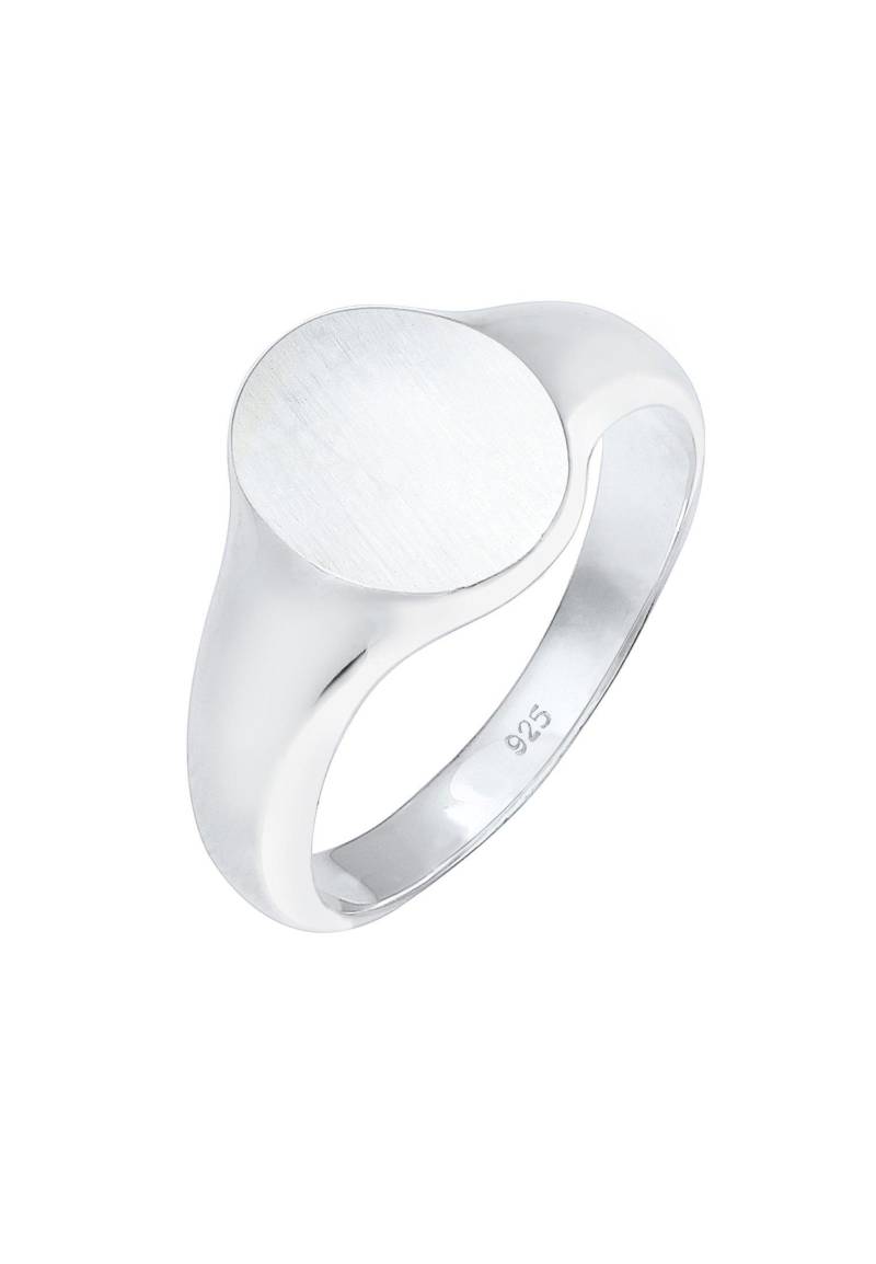 Ring Basic Cool Siegelring Matt Damen Silber 64mm von Kuzzoi