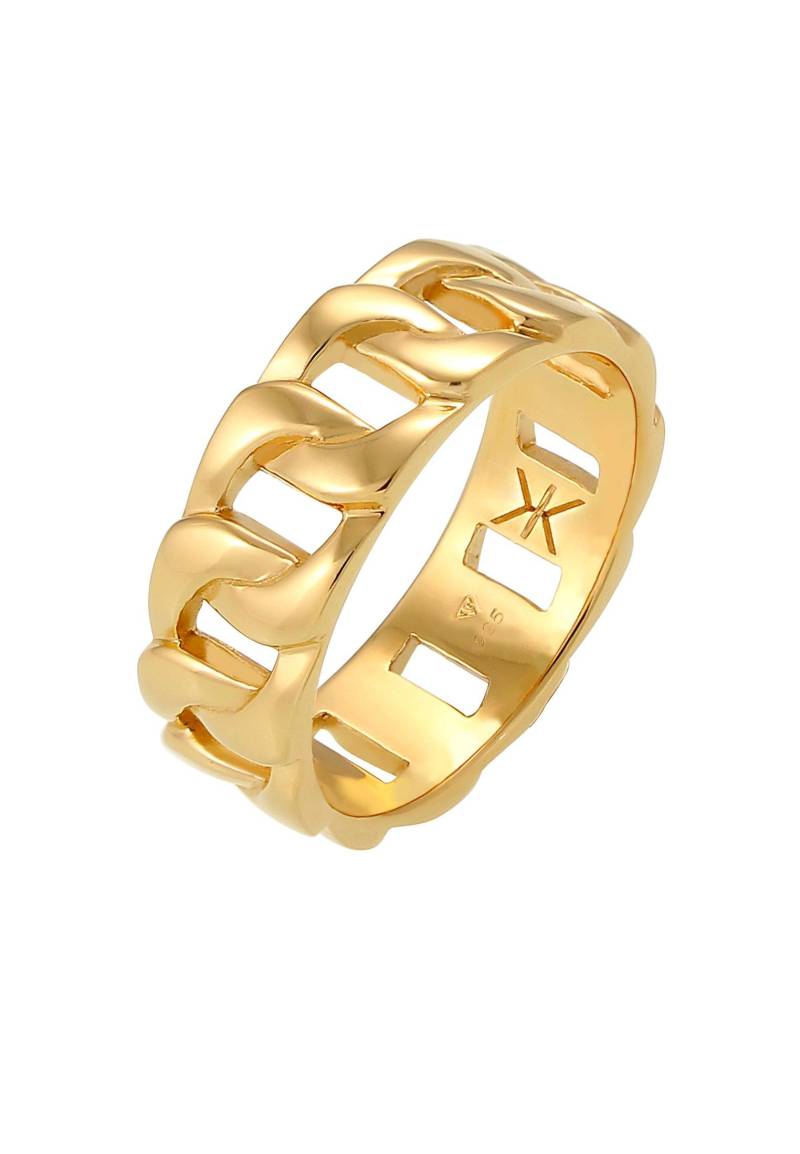 Ring Chunky Chain Look Glieder Damen Gold 54mm von Kuzzoi