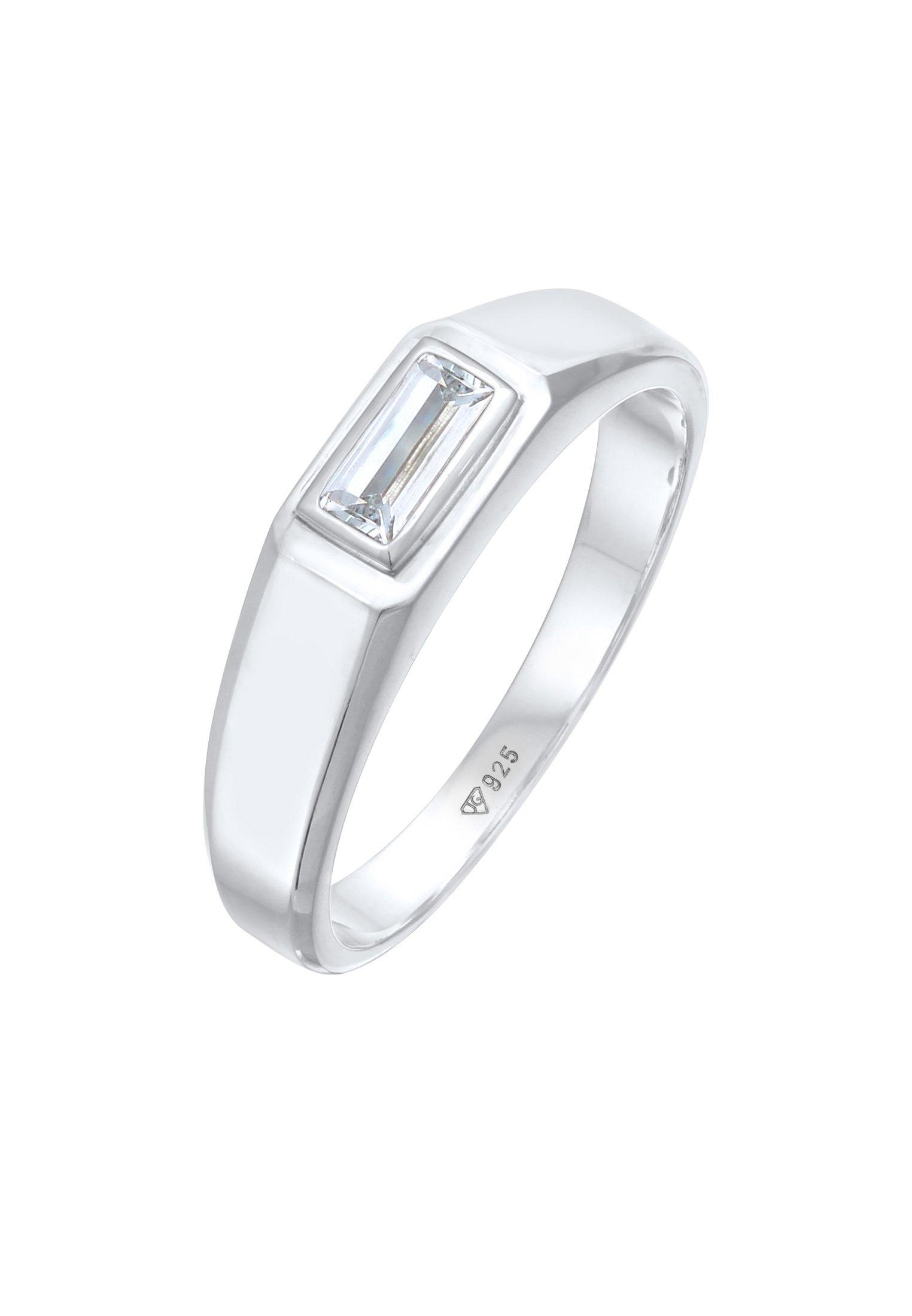 Ring Topas Schlicht Elegant 925 Silber Damen Silber 60mm von Kuzzoi