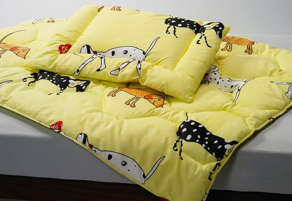 Kyburz Einziehdecke »Kinderduvet bedruckt, Kyburz«, normal, Füllung 100% Polyester Marken-Hohlfaser, Bezug 100% Baumwolle bunt bedruckt, mit Wellensteppung, (1 St.) von Kyburz