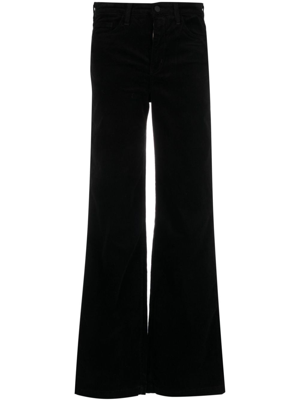 L'Agence Clayton cotton-blend palazzo trousers - Black