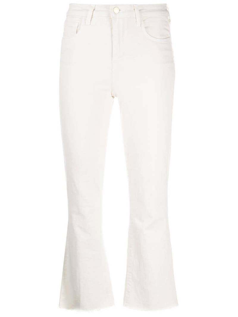 L'Agence Kendra cropped flared jeans - Neutrals von L'Agence