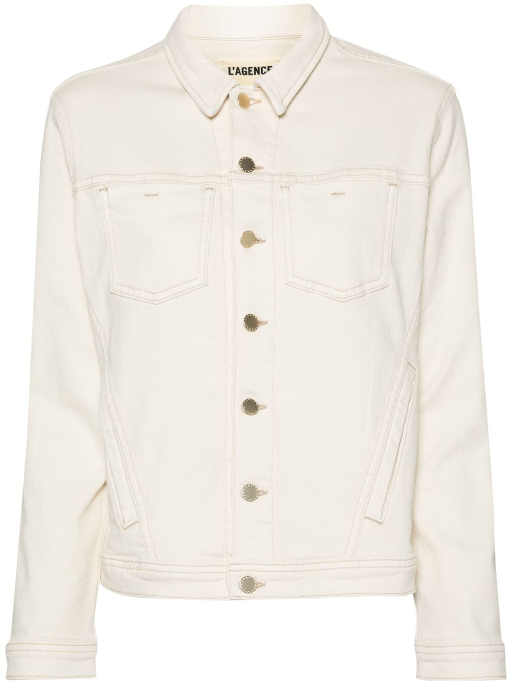 L'Agence Shuri denim jacket - Neutrals von L'Agence