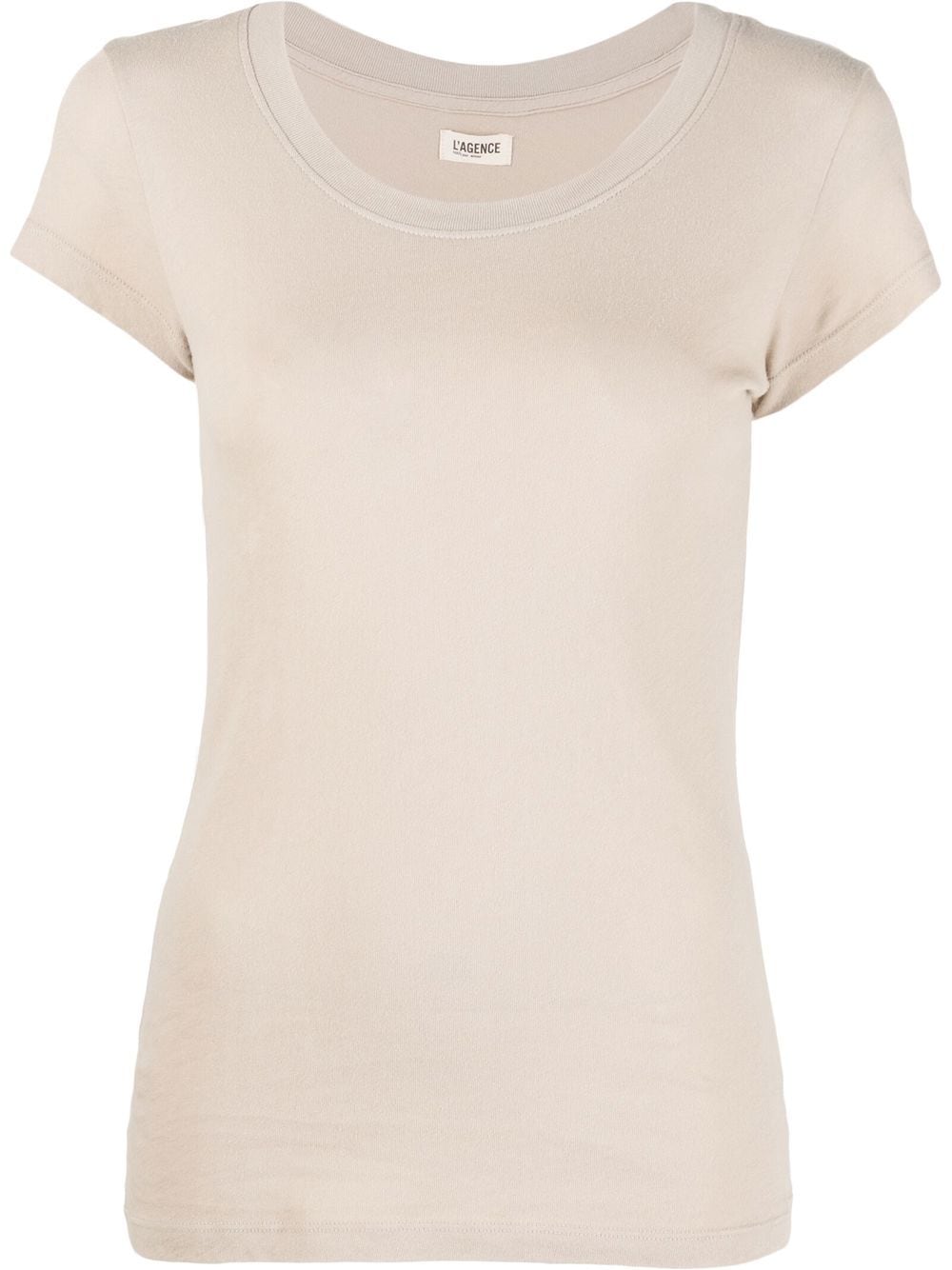 L'Agence crew-neck fitted T-shirt - Neutrals von L'Agence