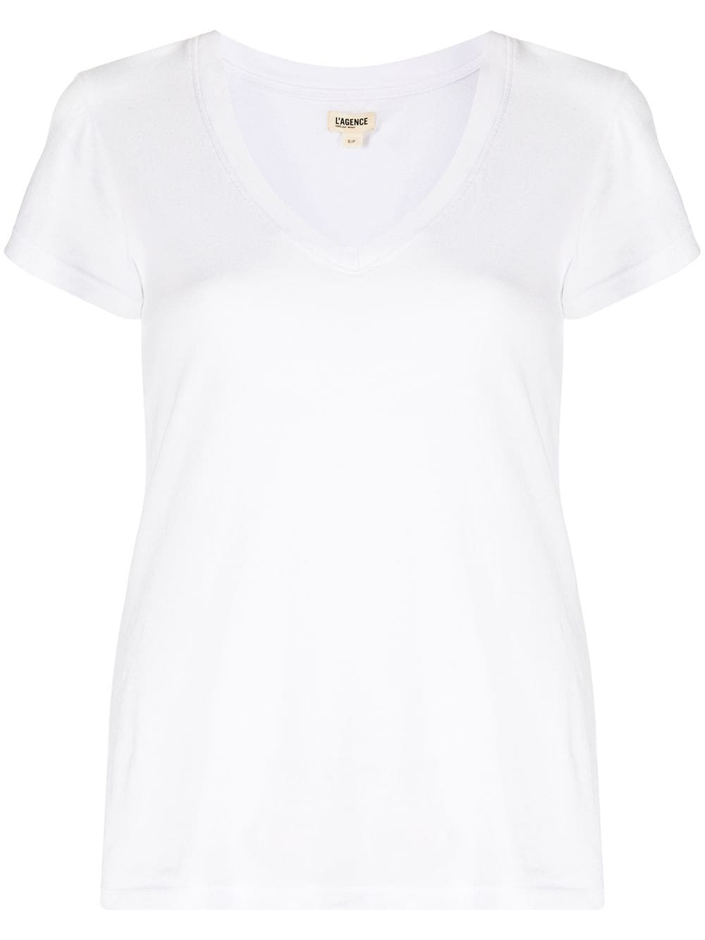 L'Agence v-neck T-shirt - White von L'Agence