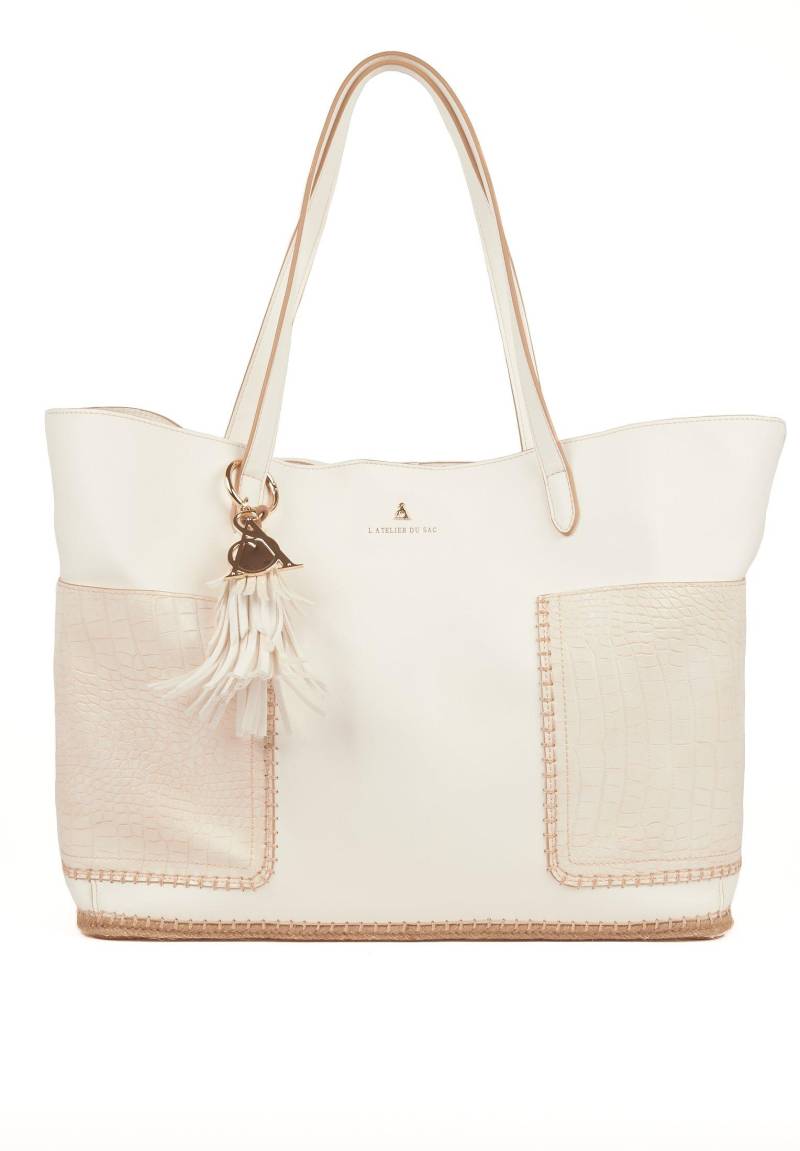 Shopper Tasche Camila Damen Weiss ONE SIZE von L'Atelier Du Sac