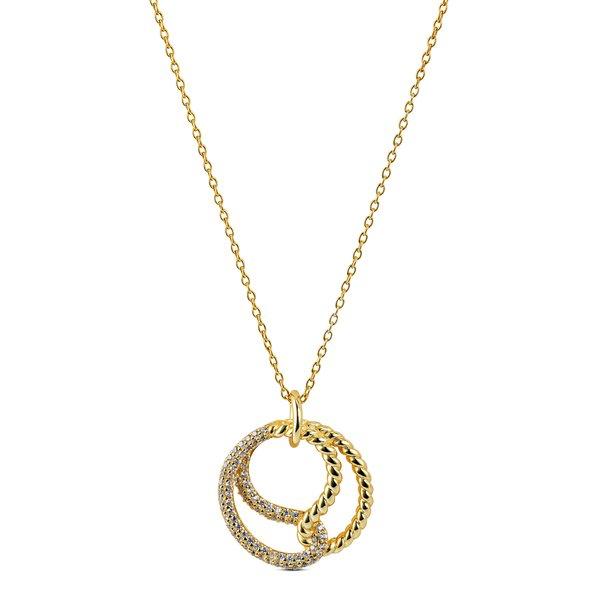 Halskette Damen Goldfarben 45cm von L'Atelier Sterling Silver 925