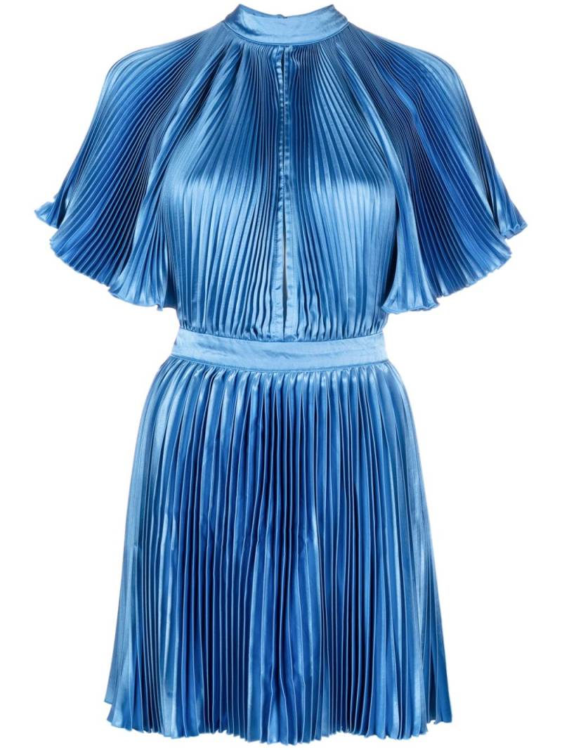 L'IDÉE Elite pleated minidress - Blue von L'IDÉE