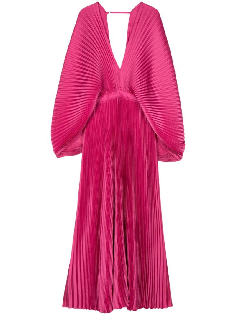 L'IDÉE open-back pleated maxi dress - Pink von L'IDÉE