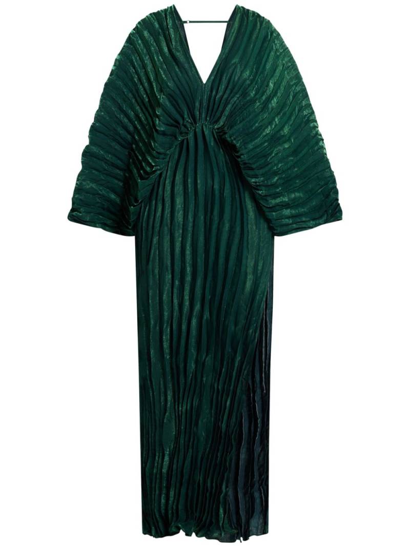 L'IDÉE pleated maxi dress - Green von L'IDÉE