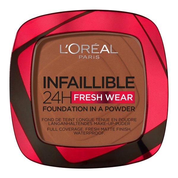 L'OREAL - Infaillible 24H Fresh Wear Make-Up-Puder 9 g,  Ambre Profond von L'OREAL