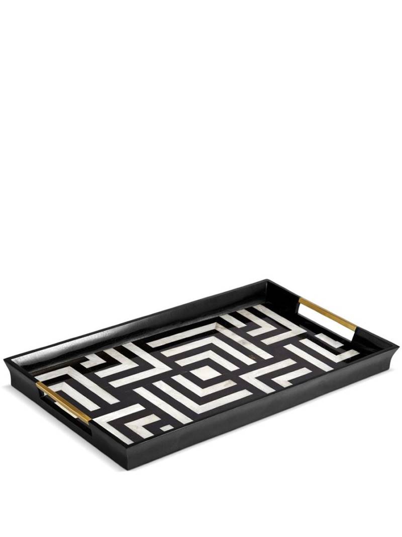 L'Objet Dédale rectangular tray - Black von L'Objet